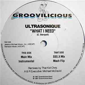 Ultrasonique - What I Need (That Kid Chris Remixes) mp3 album
