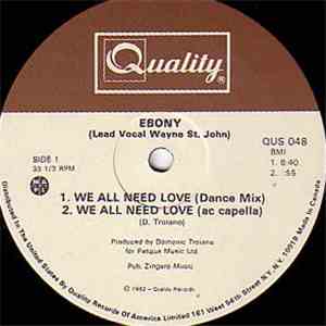 Ebony  - We All Need Love mp3 album