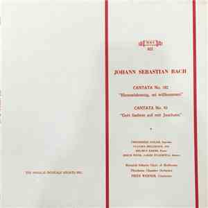 Johann Sebastian Bach, Friederike Sailer, Claudia Hellmann, Helmut Krebs, Erich Wenk, Jakob Staempfli, Heinrich Schuetz Choir Of Heilbronn, Pforzheim Chamber Orchestra, Fritz Werner - J. S. Bach Cantata No. 182 "Himmelskoenig, Sei Willkommen" - Cantata No mp3 album
