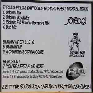 Richard F. Feat. Michael Moog / L.E.O.  / 100 Acre - Thrills, Pills & Daffodils / Burnin' Up / You're A Freak mp3 album