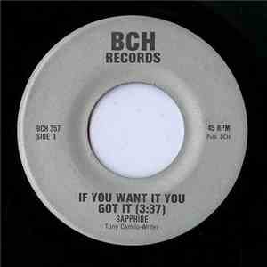 Sapphire  - Living With Someone / If You Want It You Got It mp3 album