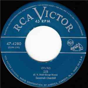 Savannah Churchill - (It's No) Sin / I Don't Believe In Tomorrow mp3 album