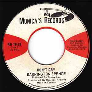Barrington Spence - Don't Cry mp3 album