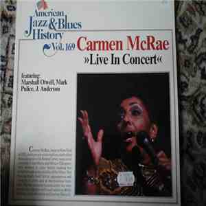 Carmen McRae - "Live In Concert" mp3 album