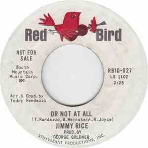 Jimmy Rice - Or Not At All mp3 album