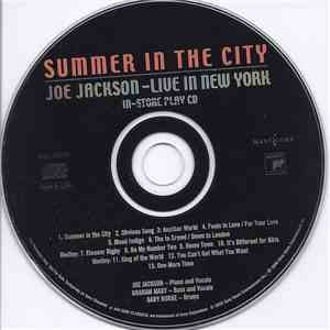 Joe Jackson - Summer In The City - Live In New York (In-Store Play CD) mp3 album