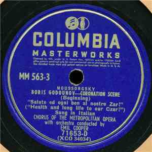 Moussorgsky, Chorus of the Metrpolitan Opera, Emil Cooper - Boris Godounov: Coronation Scene / Pimen's Tale mp3 album