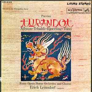 Puccini, Nilsson, Tebaldi, Jussi Bjoerling, Tozzi, Rome Opera House Orchestra And Chorus, Erich Leinsdorf - Turandot mp3 album