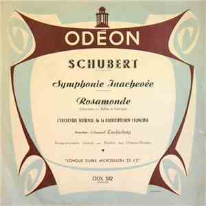 Schubert, Edouard Lindenberg, Orchestre National De La R.T.F. - Symphonie N°8 "Inachevée" / Rosamonde mp3 album
