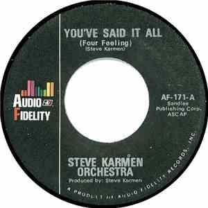 Steve Karmen Orchestra - You've Said It All mp3 album