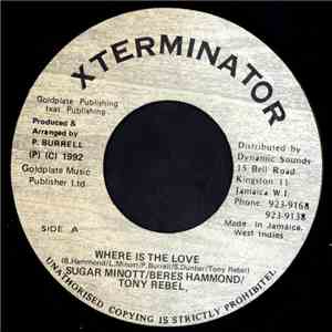 Sugar Minott / Beres Hammond / Tony Rebel - Where Is The Love mp3 album