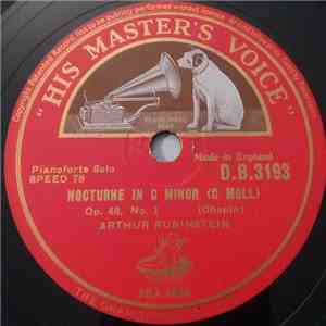Arthur Rubinstein - Nocturne In C Minor (C Moll) / Nocturne In F Sharp Minor (Fis Moll) mp3 album