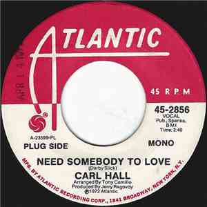 Carl Hall - Need Somebody To Love mp3 album