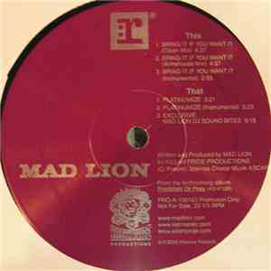 Mad Lion - Bring It If You Want It / Platinumize mp3 album