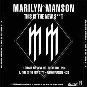 Marilyn Manson - This Is The New Shit mp3 album