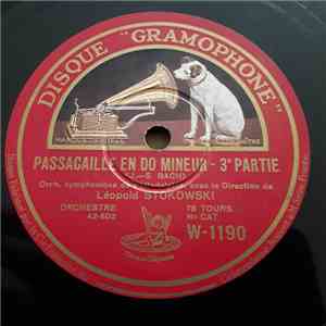 Orchestre Symphonique De Philadelphie Sous La Direction De Léopold Stokowski - Passacaille En Do Mineur mp3 album
