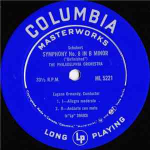 Schubert / Mendelssohn - The Philadelphia Orchestra, Eugene Ormandy - Symphony No. 8 In B Minor ("Unfinished") / Overture And Incidental Music From "A Midsummer Night's Dream" mp3 album