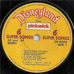 Unknown Artist - Disneyland from Pickwick - 6 Super Songs mp3 album