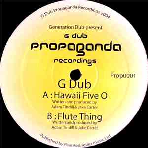 G Dub - Flute Thing / Hawaii Five-O mp3 album