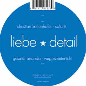 Gabriel Ananda / Christian Kaltenhofer - Vergissmeinnicht / Solaris mp3 album