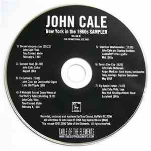 John Cale - New York In The 1960s Sampler mp3 album