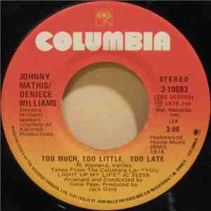 Johnny Mathis / Deniece Williams - Too Much, Too Little, Too Late mp3 album