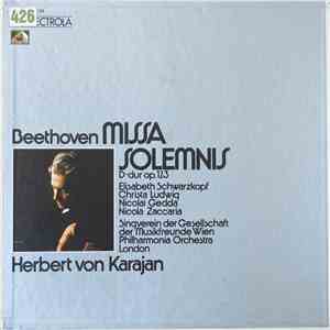 Beethoven - Herbert Von Karajan, Philharmonia Orchestra London, Singverein Der Gesellschaft Der Musikfreunde Wien - Missa Solemnis D-Dur Op. 123 mp3 album