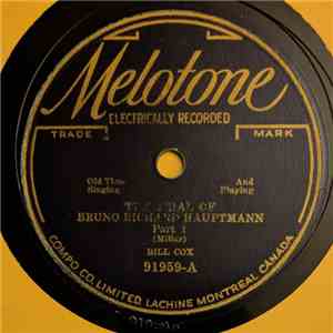 Bill Cox - The Trial Of Bruno Richard Hauptmann mp3 album