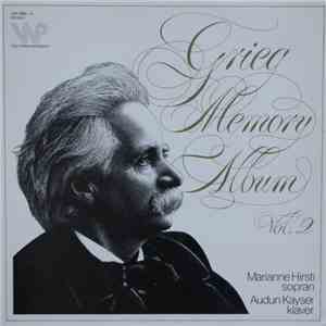 Grieg, Marianne Hirsti, Audun Kayser - Grieg Memory Album Vol. 2 mp3 album