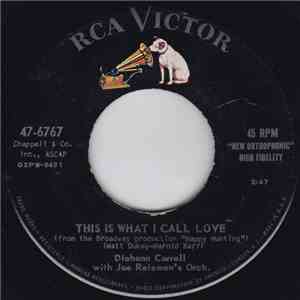 Diahann Carroll With Joe Reisman And His Orchestra - This Is What I Call Love / Don't Cry Baby mp3 album