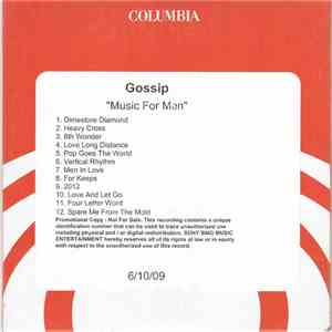 Gossip - Music For Men mp3 album