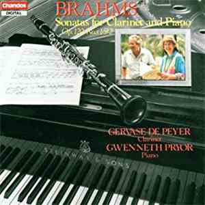 Johannes Brahms, Gervase de Peyer, Gwenneth Pryor - Sonatas for Clarinet and Piano, Op. 120 Nos. 1 & 2 mp3 album