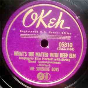 The Sunshine Boys Singing By Slim Harbert - What's The Matter With Deep Elm / Forgive And Forget mp3 album