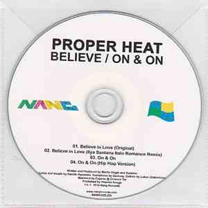 Proper Heat - Believe / On & On mp3 album