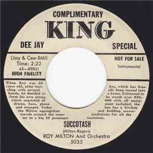 Roy Milton And Orchestra - Succotash / I'm Grateful mp3 album