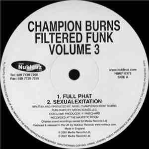 Champion Burns - Filtered Funk Vol. 3 mp3 album