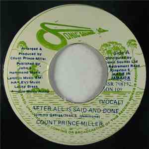 Count Prince Miller - After All Is Said And Done mp3 album