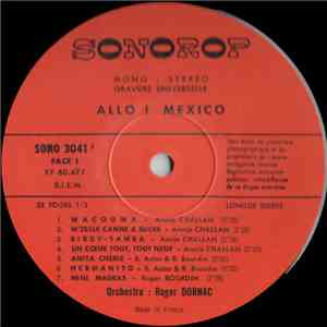Orchestre Roger Dornac - Allo! Mexico mp3 album