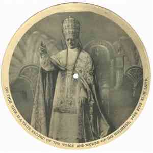 Pope Pius XI - Voice and Words of His Holiness Pope Pius XI mp3 album