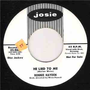 Ronnie Hayden - He Lied To Me / Tell Him For Me mp3 album