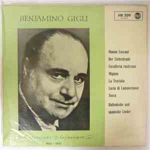 Benjamino Gigli - Manon Lescaut / Der Liebestrank / Cavalleria Rusticana / Mignon / La Traviata / Lucia Di Lammermoor / Tosca / Italienische Und Spanische Lieder mp3 album