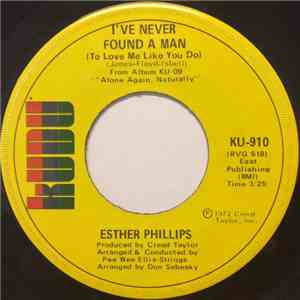 Esther Phillips - I've Never Found A Man (To Love Me Like You Do) / Cherry Red mp3 album