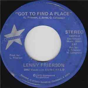 Lenny Frierson - Got To Find A Place mp3 album