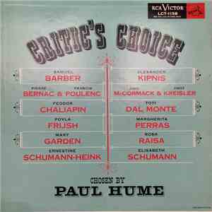 Paul Hume - Critic's Choice mp3 album