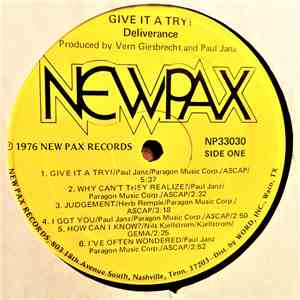 Deliverance  - Give It A Try mp3 album
