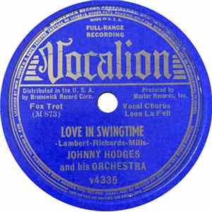 Johnny Hodges And His Orchestra - Love In Swingtime / Swingin' In The Dell mp3 album