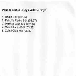 Paulina Rubio - Boys Will Be Boys mp3 album