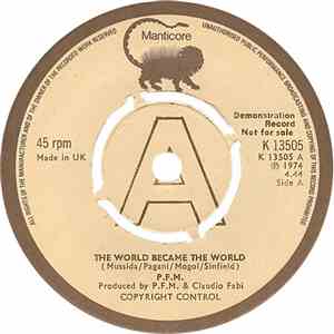 P.F.M. - The World Became The World mp3 album