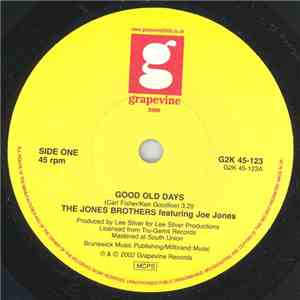 The Jones Brothers  Featuring Joe Jones - Good Old Days mp3 album
