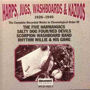 Various - Harps, Jugs, Washboards & Kazoos (1926-1940) mp3 album